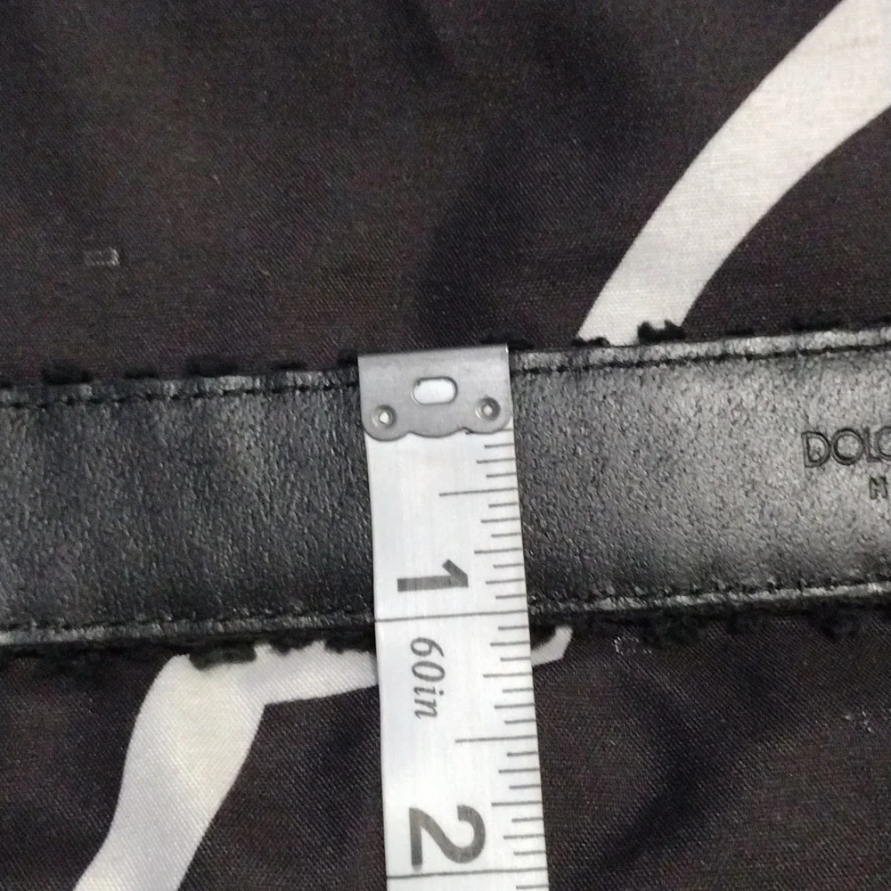 Dolce and Gabbana Leather & Felt Belt